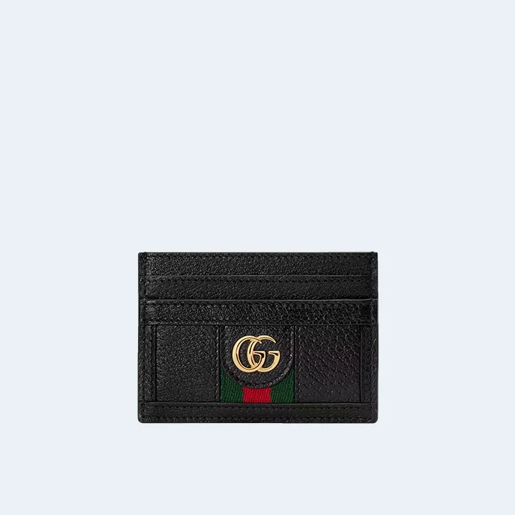 구찌 오피디아 GG 수프림 카드 지갑 블랙