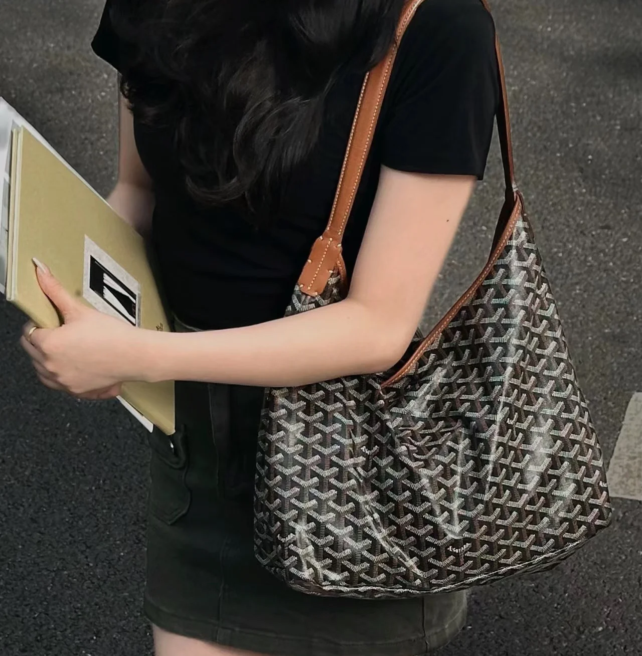 고야드 보헴 호보 백 탄 상세 이미지 13