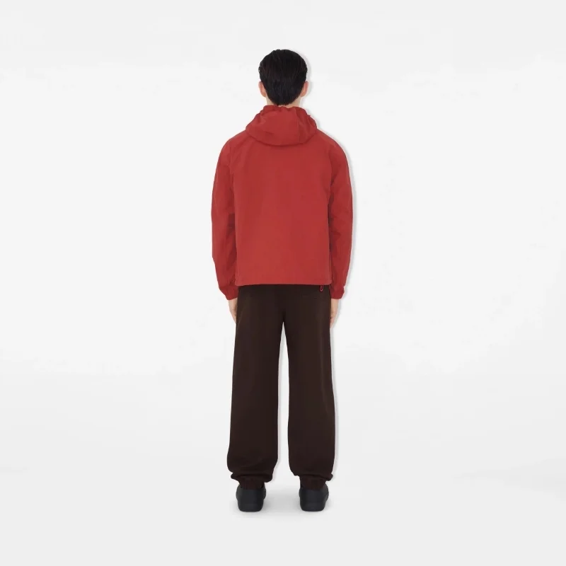 버버리 나일론 코튼 B로고 레드 자켓