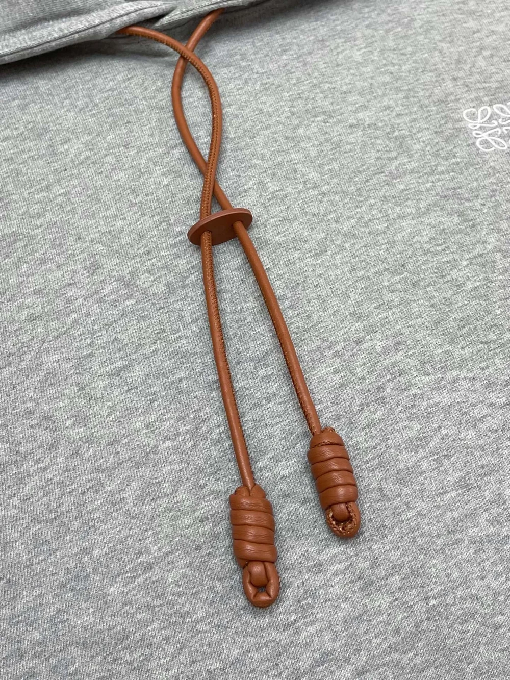로에베 릴랙스 핏 코튼 후디 그레이
