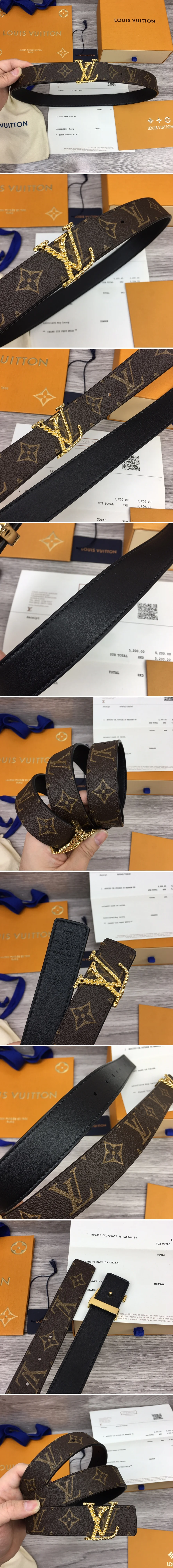 루이비통 LV 버클 모노그램 벨트 상세 이미지 2