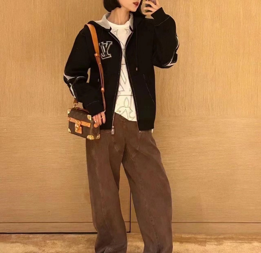 루이비통 그래픽 인타르시아 지퍼 코튼 후드 1AFXKV