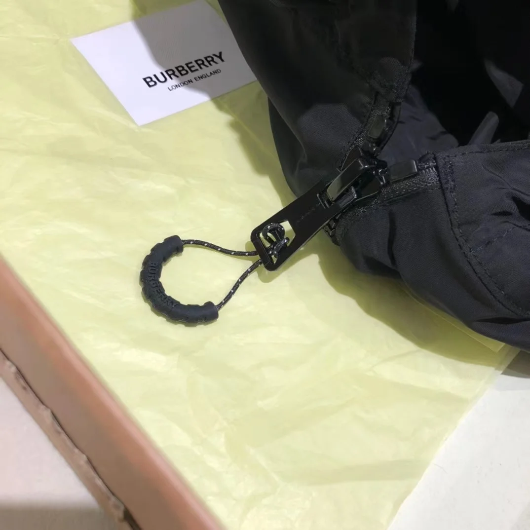 버버리 빈티지 체크 파넬 후디 블랙