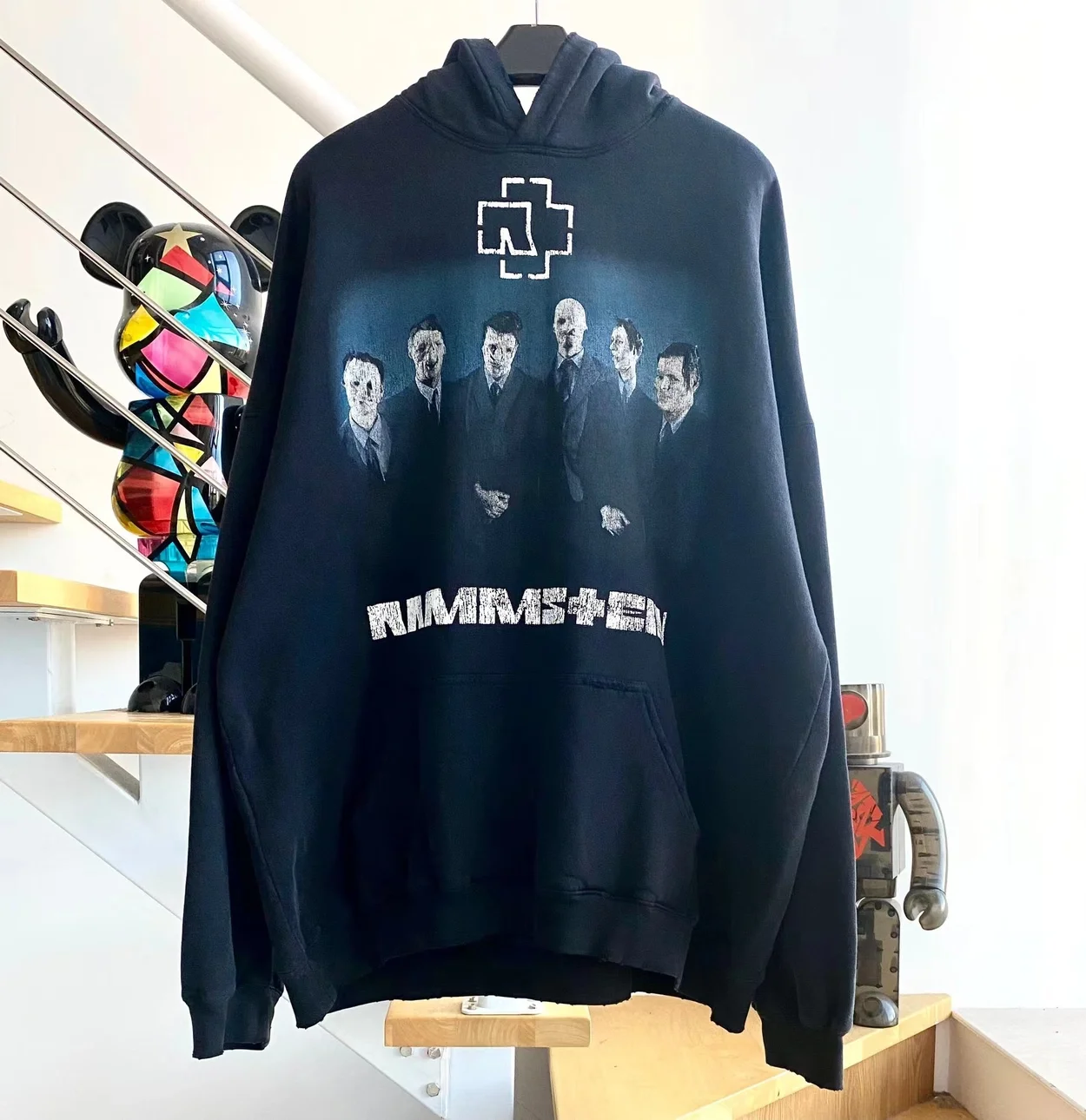 발렌시아가 x 람슈타인 오버사이즈 후드
