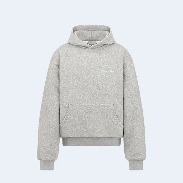 디올 COUTURE 후드 스웨트셔츠 그레이