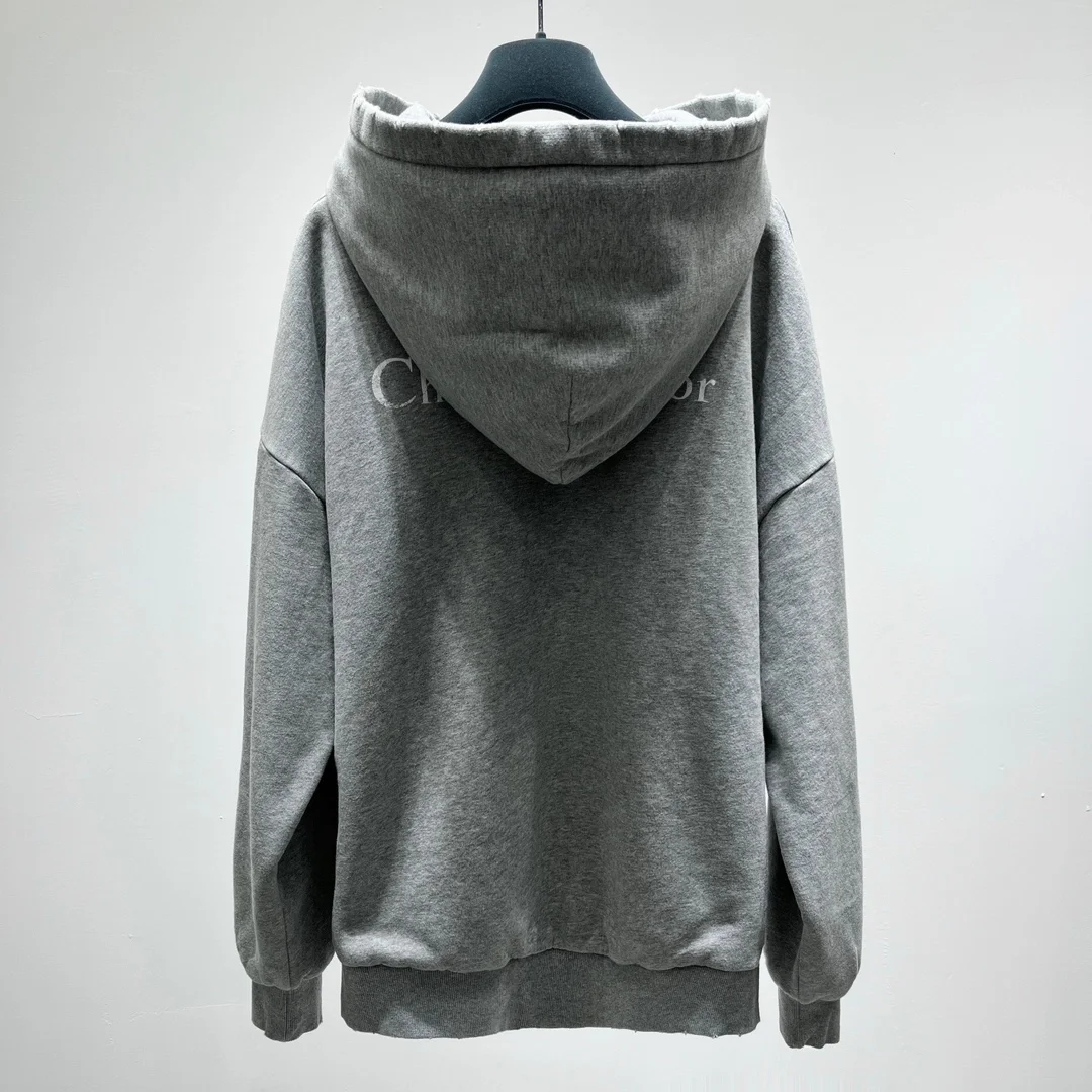 디올 COUTURE 후드 스웨트셔츠 그레이