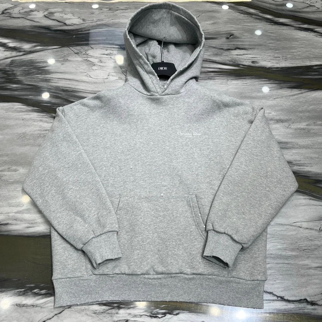 디올 COUTURE 후드 스웨트셔츠 그레이