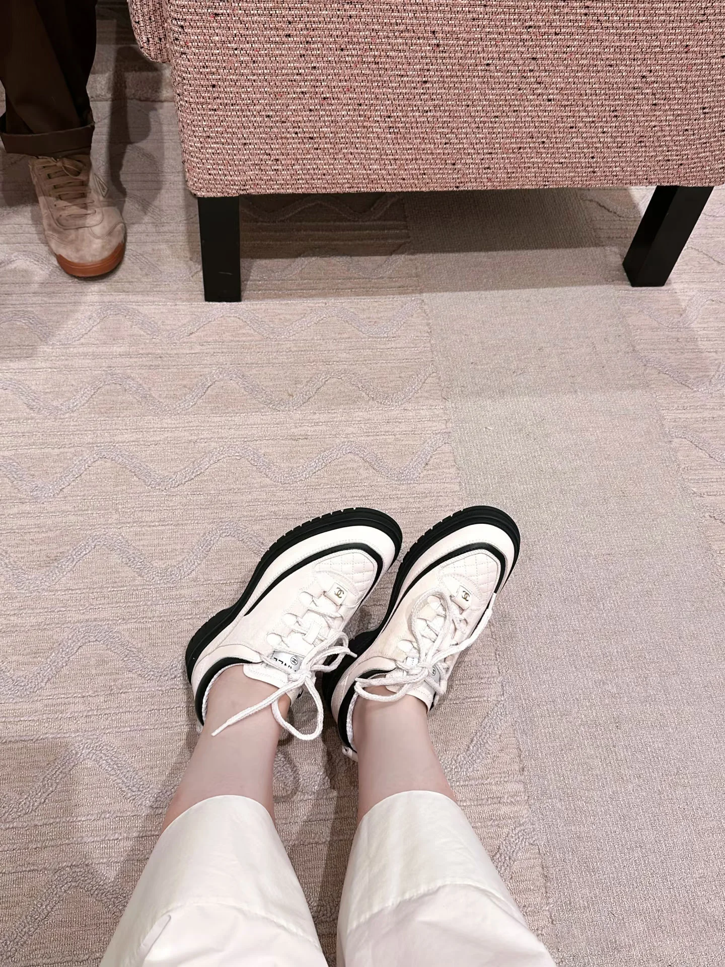 샤넬 25FW CC로고 투톤 스웨이드 G46258 상세 이미지 3