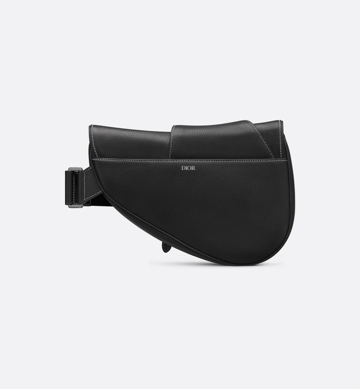 디올 Saddle 백 블랙 그레인 송아지 가죽