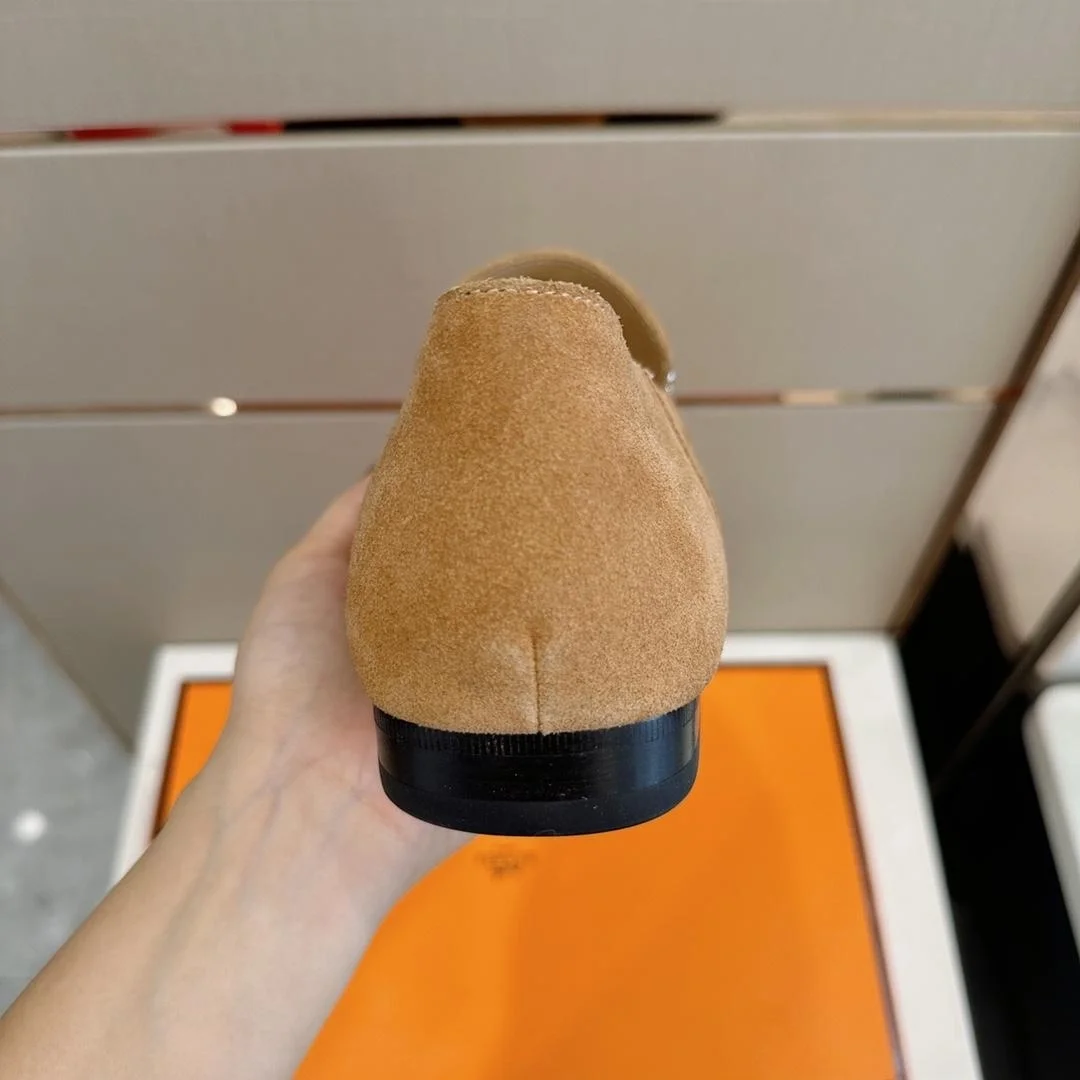 에르메스 지오바니 스웨이드 베이지 로퍼