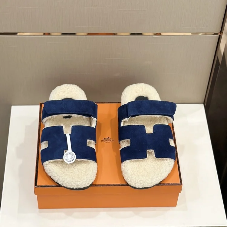 에르메스 시프레 시어링 네이비