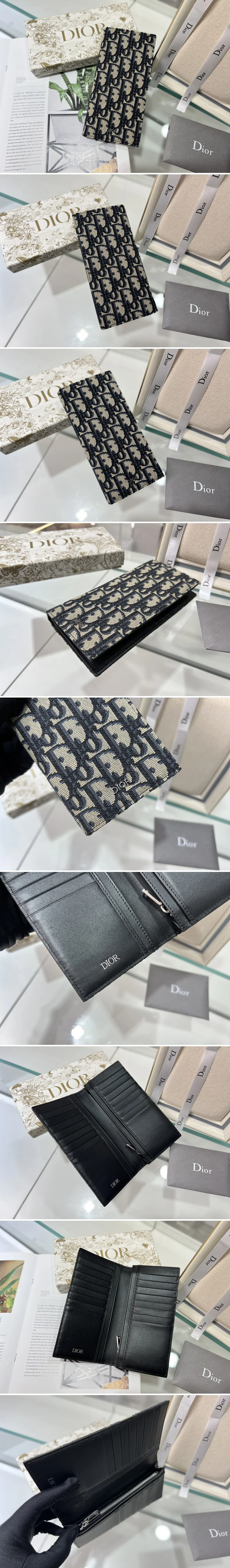 디올 오블리크 버티컬 장지갑 상세 이미지 2