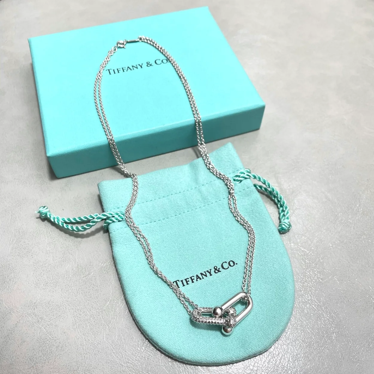 티파니 앤 코 라지 더블 링크 펜던트 (3color)