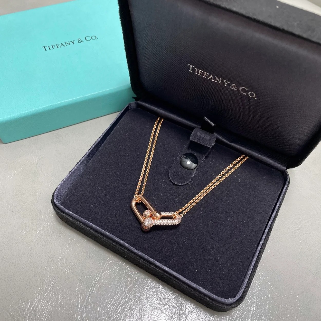 티파니 앤 코 라지 더블 링크 펜던트 (3color)