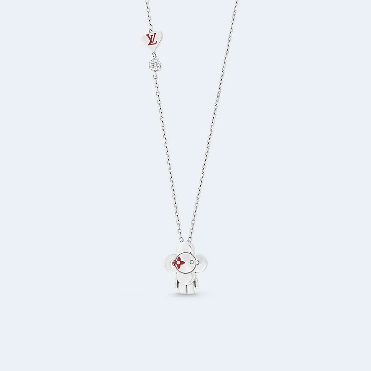 루이비통 LV 러브 비비엔 펜던트 목걸이 M01295