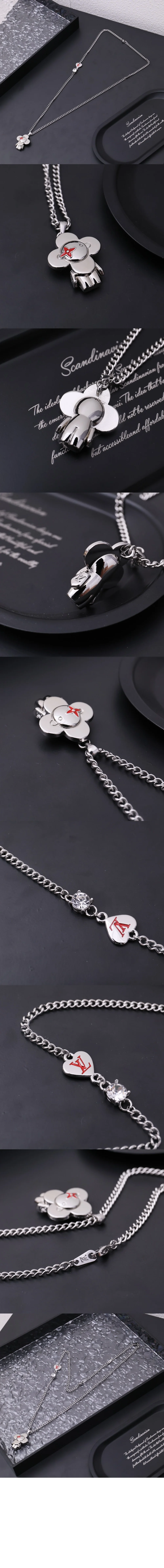 루이비통 LV 러브 비비엔 펜던트 목걸이 M01295