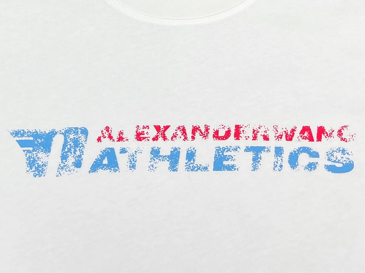 알렉산더왕 로고 프린트 코튼 티셔츠