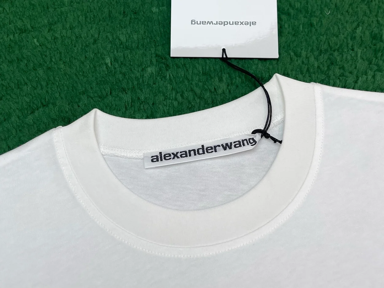 알렉산더왕 로고 프린트 코튼 티셔츠