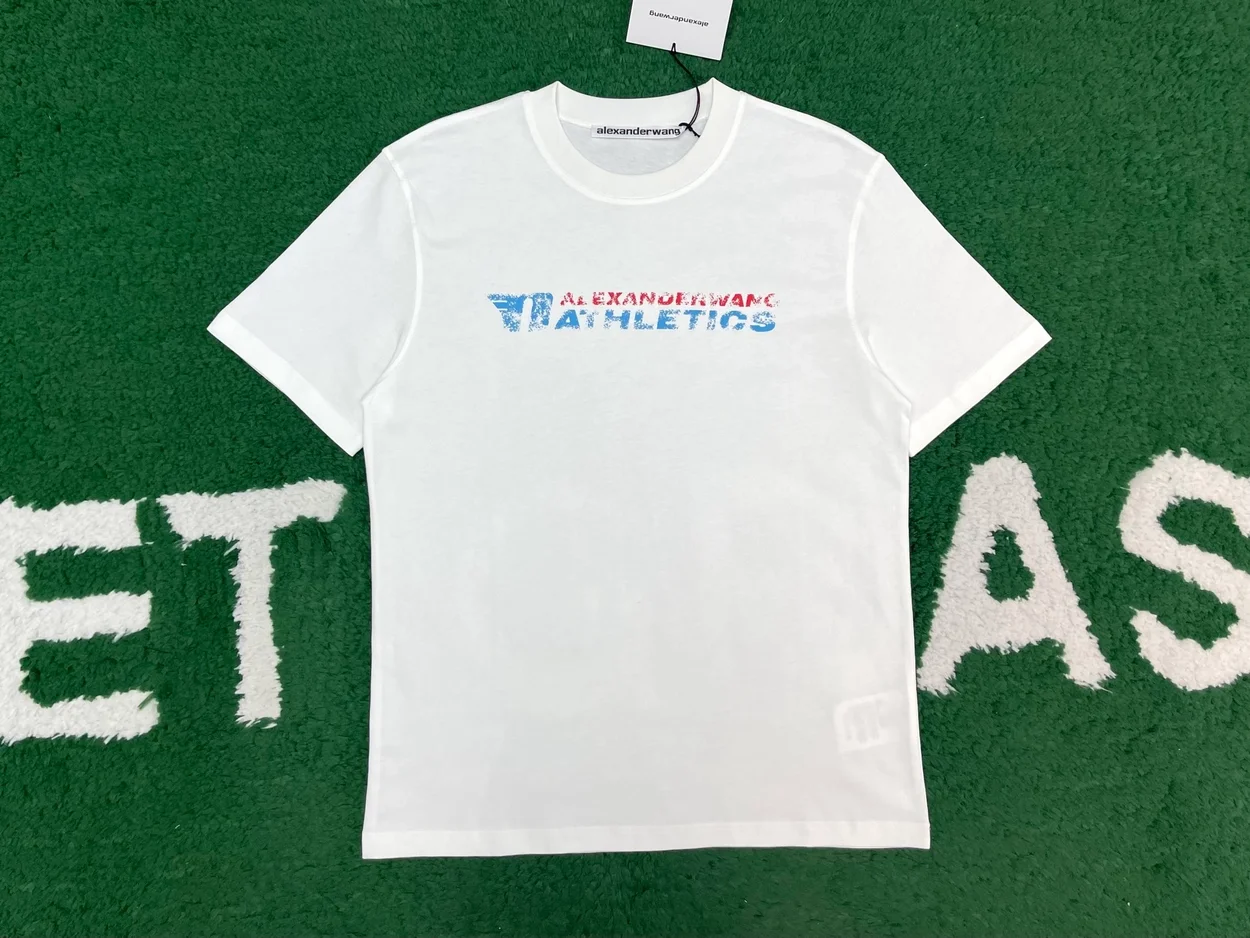 알렉산더왕 로고 프린트 코튼 티셔츠
