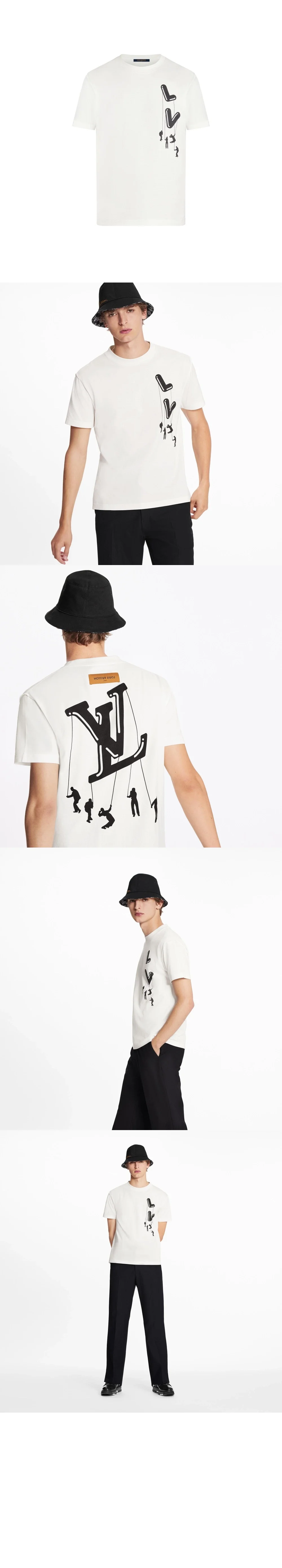 루이비통 플로팅 LV 프린트 티셔츠