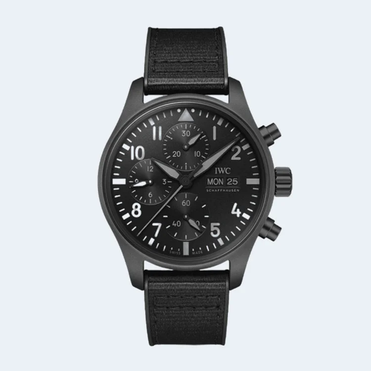 IWC 파일럿 워치 크로노그래프 41 탑 건 세라타늄 상세 이미지 4