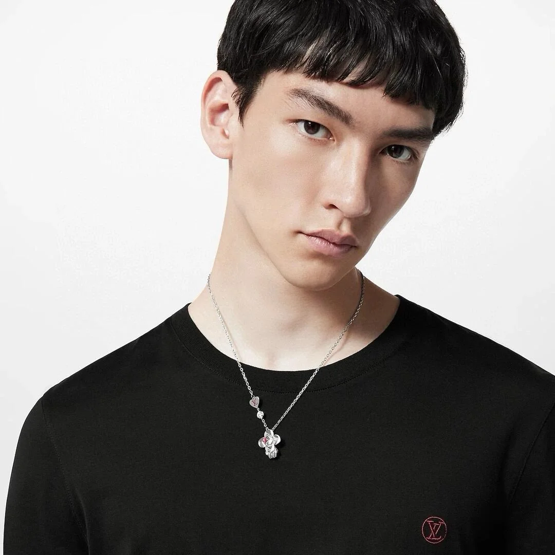 루이비통 클래식 자수 티셔츠