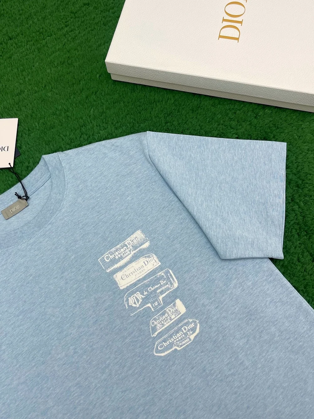 디올 아카이브 라벨 루즈핏 티셔츠