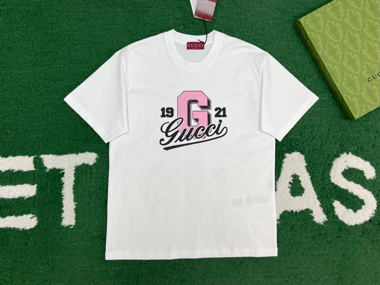 구찌 프린트 코튼 티셔츠
