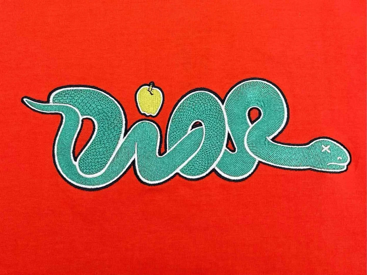 디올 AND KAWS 코튼 저지 캐주얼 핏 티셔츠 오렌지