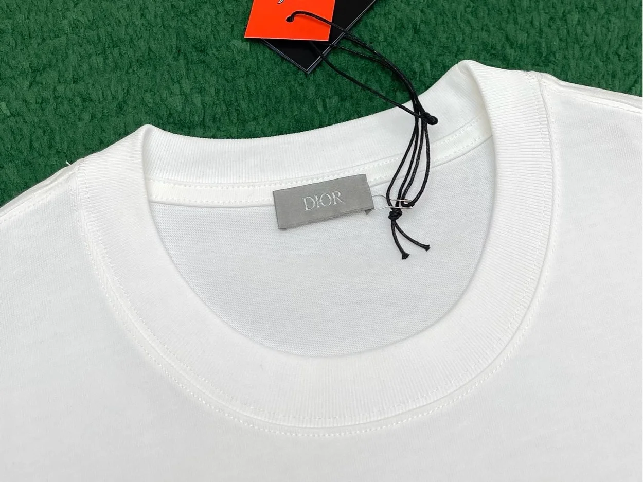디올 AND KAWS 코튼 저지 캐주얼 핏 티셔츠