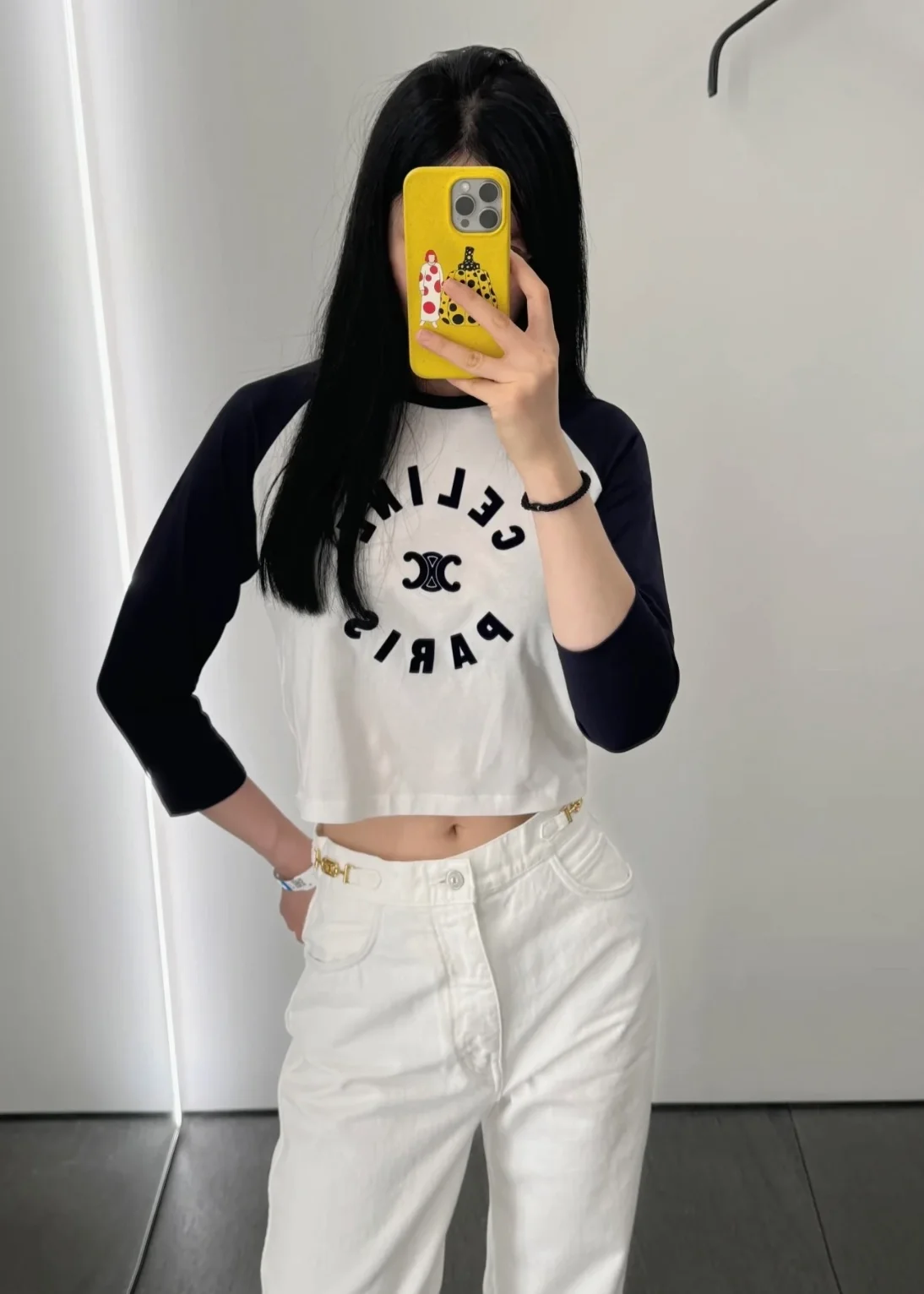 셀린느 코튼 저지 트리옹프 티셔츠