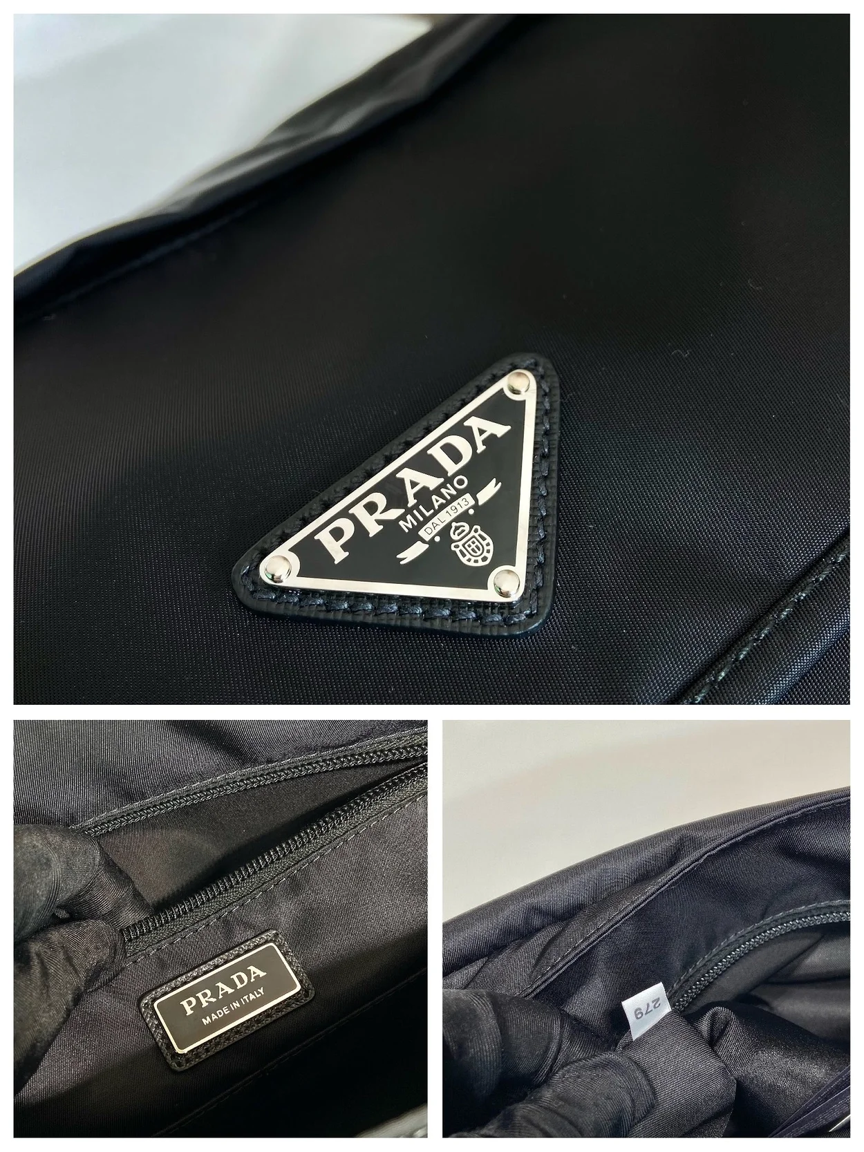 프라다 2VD052 리나일론 숄더백 블랙