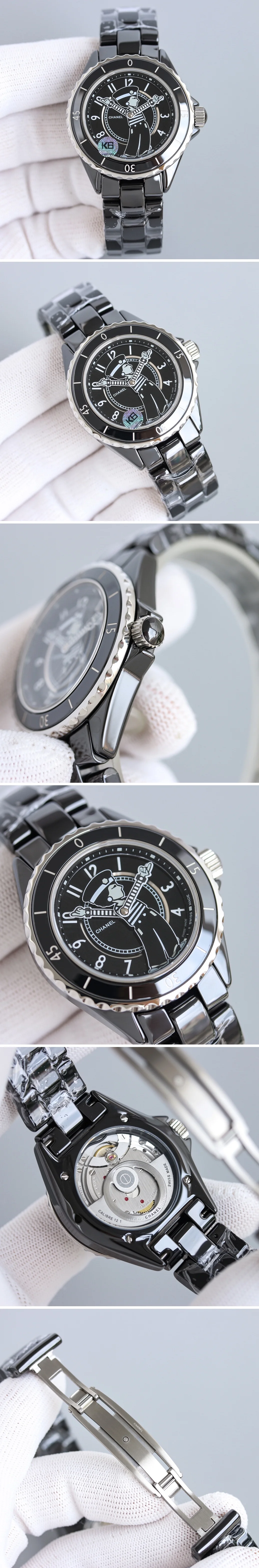 샤넬 24SS 마드모아젤 J12 라 파우자 블랙 38 MM 상세 이미지 2