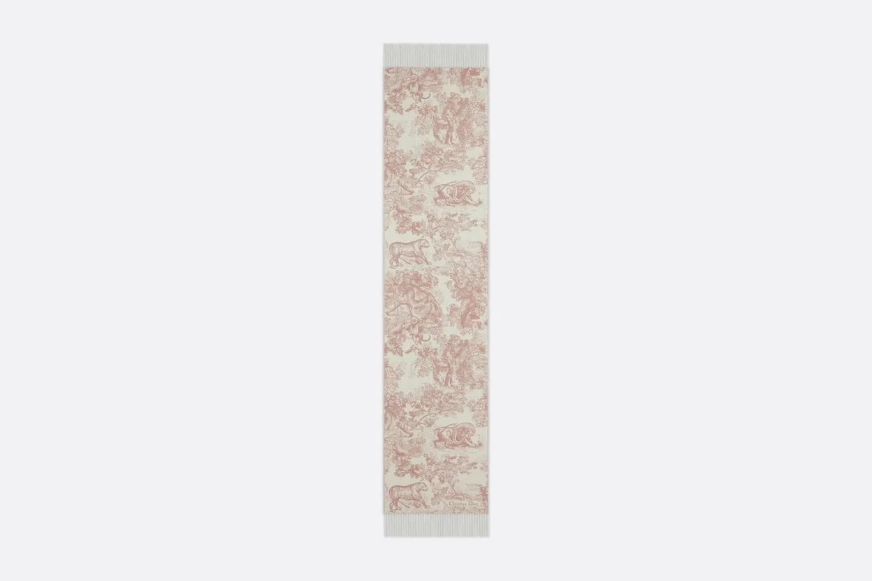 디올 TOILE DE JOUY SAUVAGE 로즈 스카프