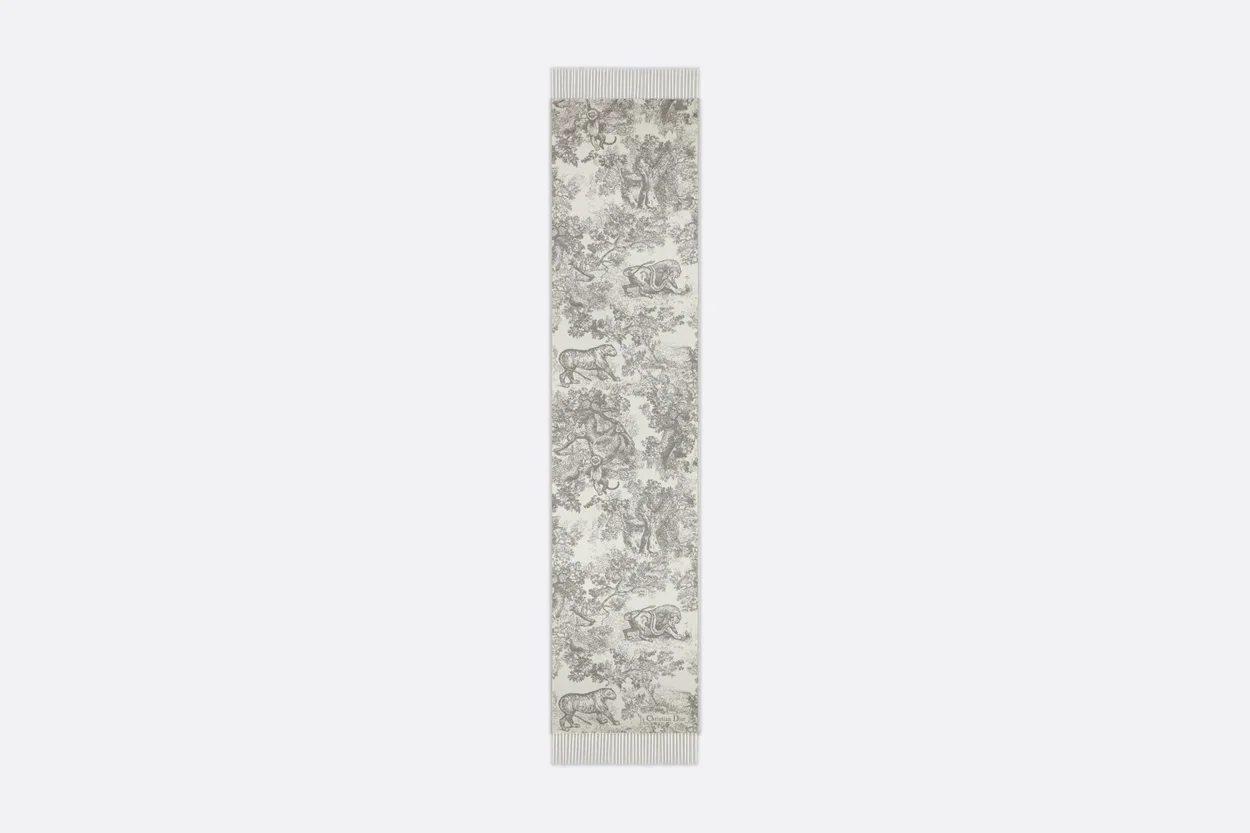 디올 TOILE DE JOUY SAUVAGE 그레이 스카프