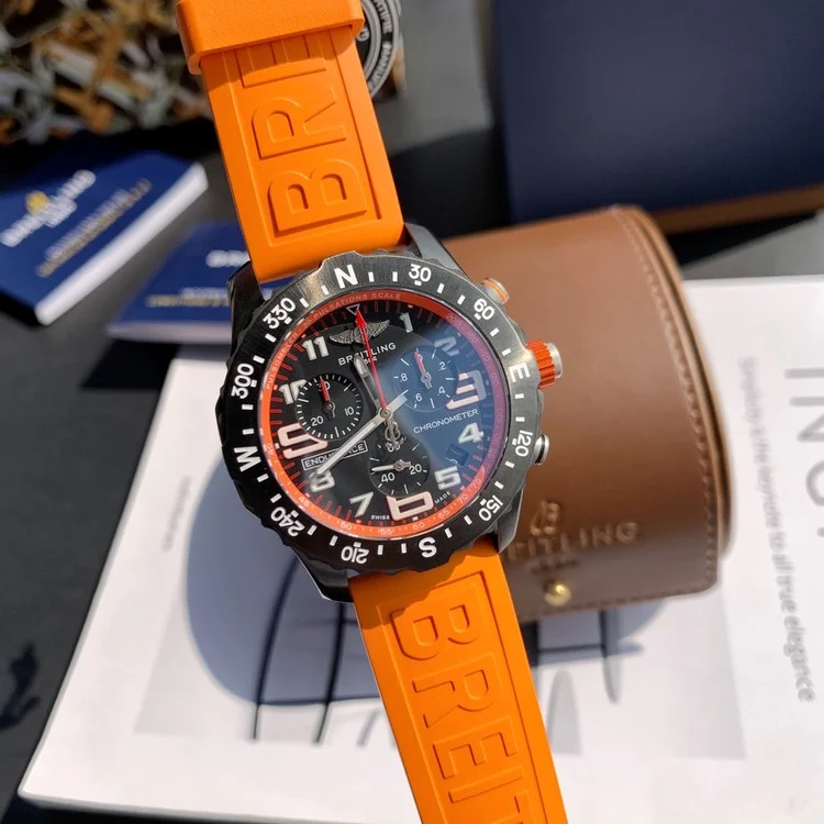 브라이틀링 인듀어런스 프로 크로노 오렌지 44mm
