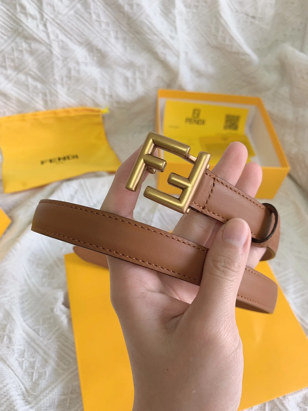 펜디 브라운 벨트 20mm
