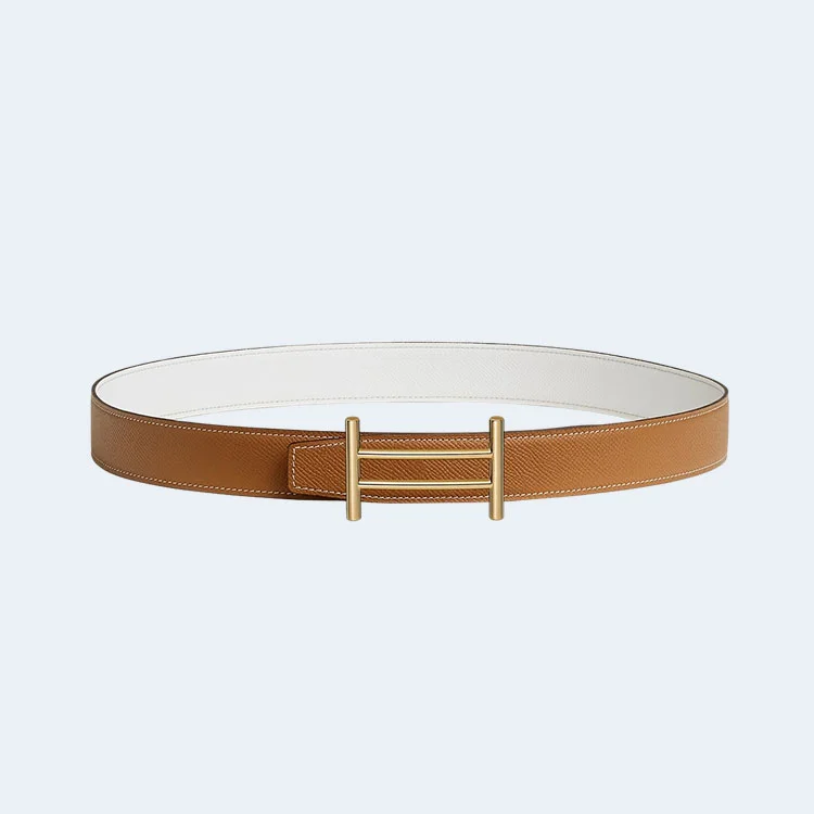 에르메스 라이더 리버서블 벨트 골드 32mm