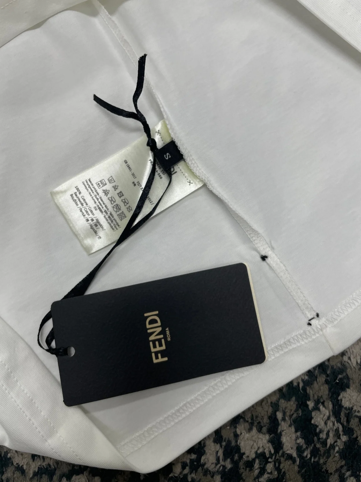 펜디 툴 코튼 티셔츠 화이트