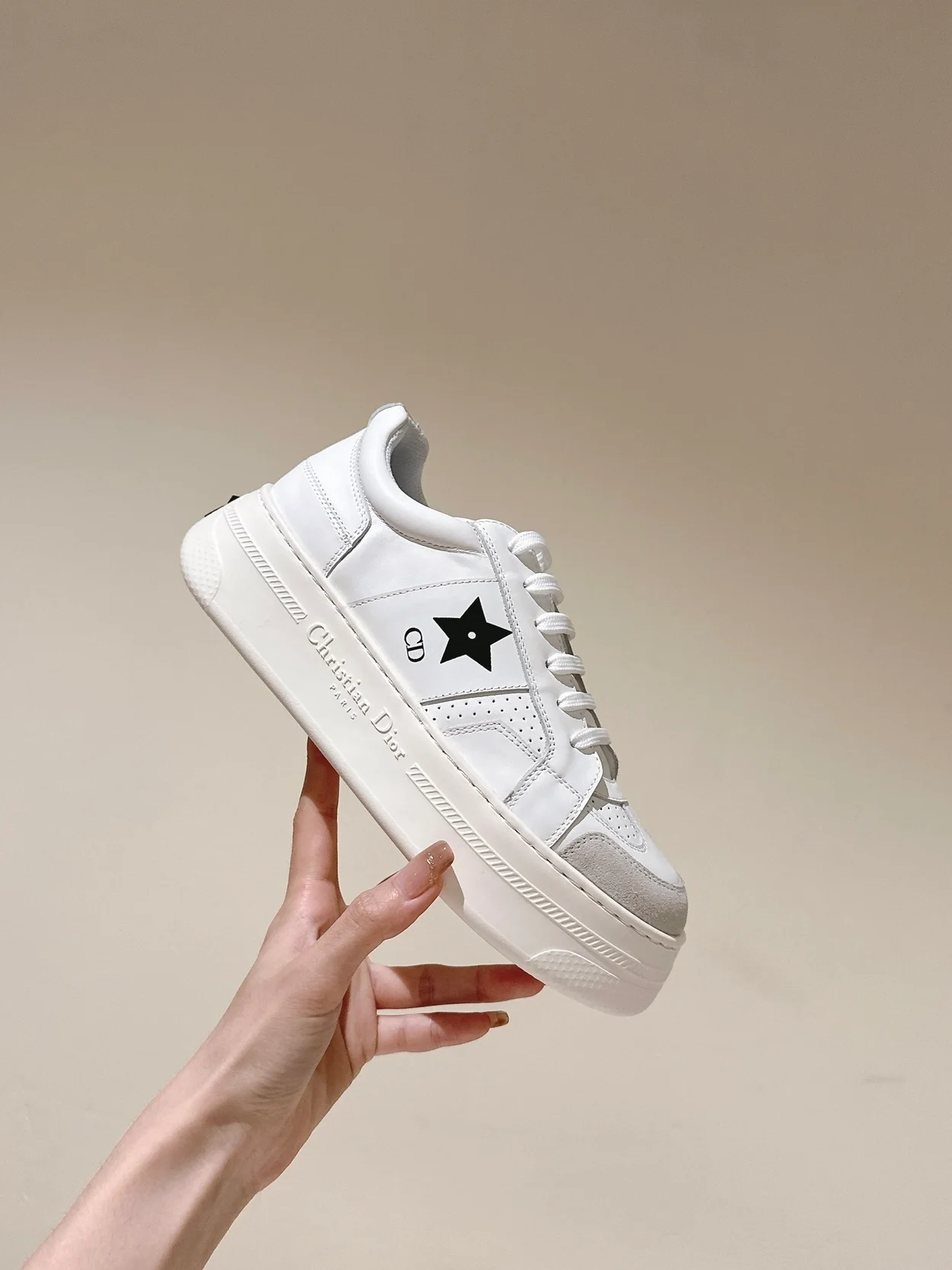 디올 star 스니커즈 화이트 블랙