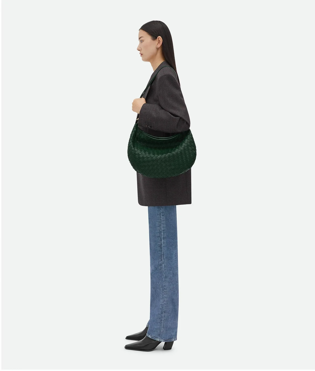 보테가 베네타 미디엄 사르딘 그린