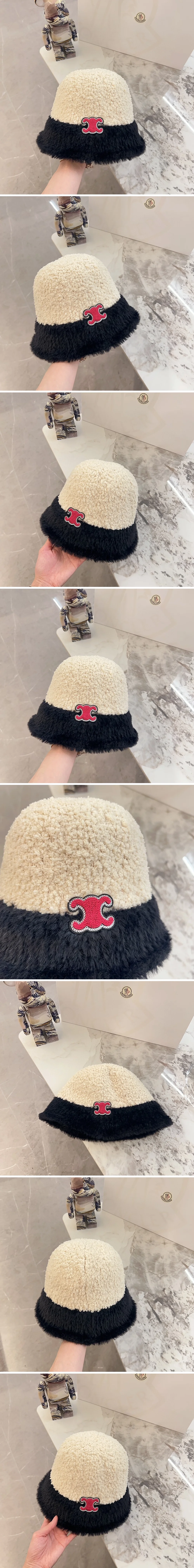 셀린느 24SS 신상 투톤 버킷햇 벙거지 보닛햇