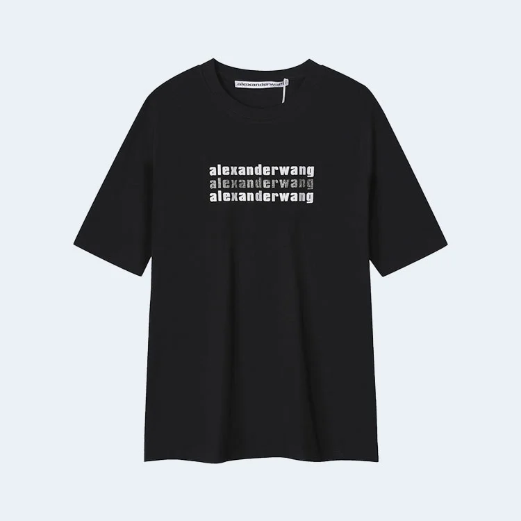 알렉산더왕 하이 트위스트 저지 티셔츠 블랙