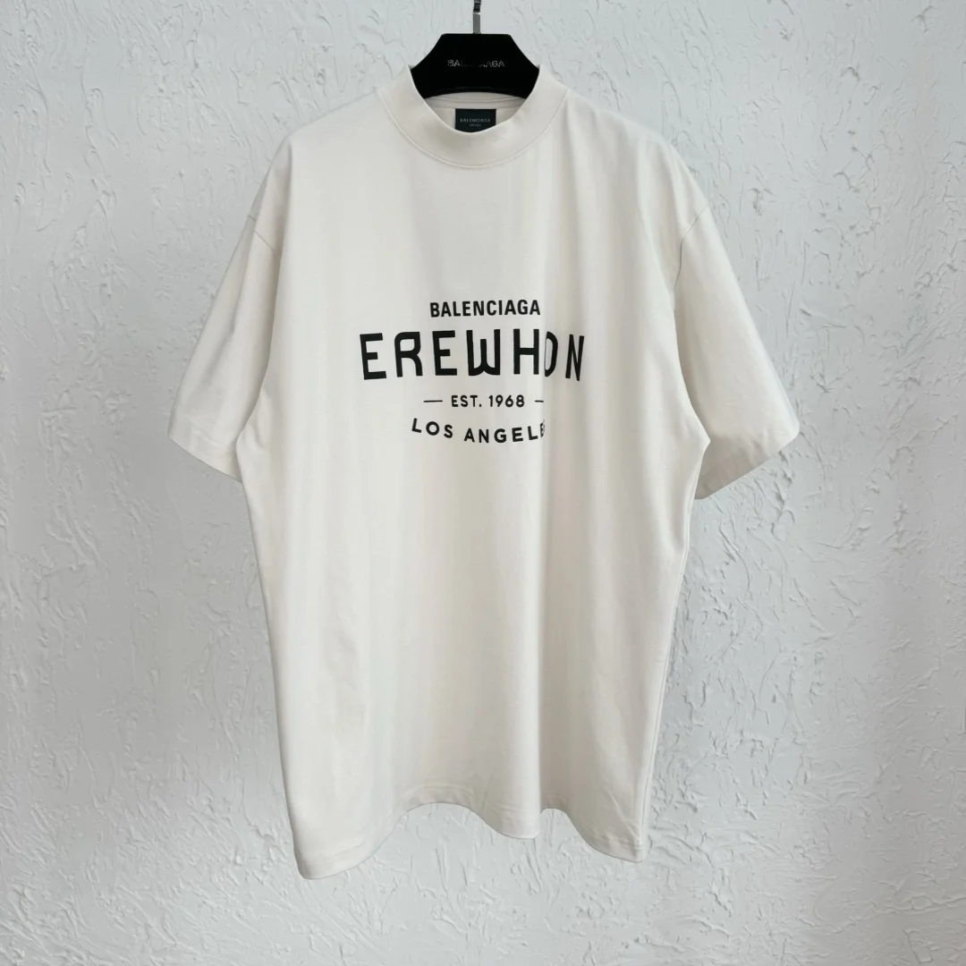 발렌시아가 x Erewhon 오버사이즈 로스 앤젤레스 티셔츠 화이트