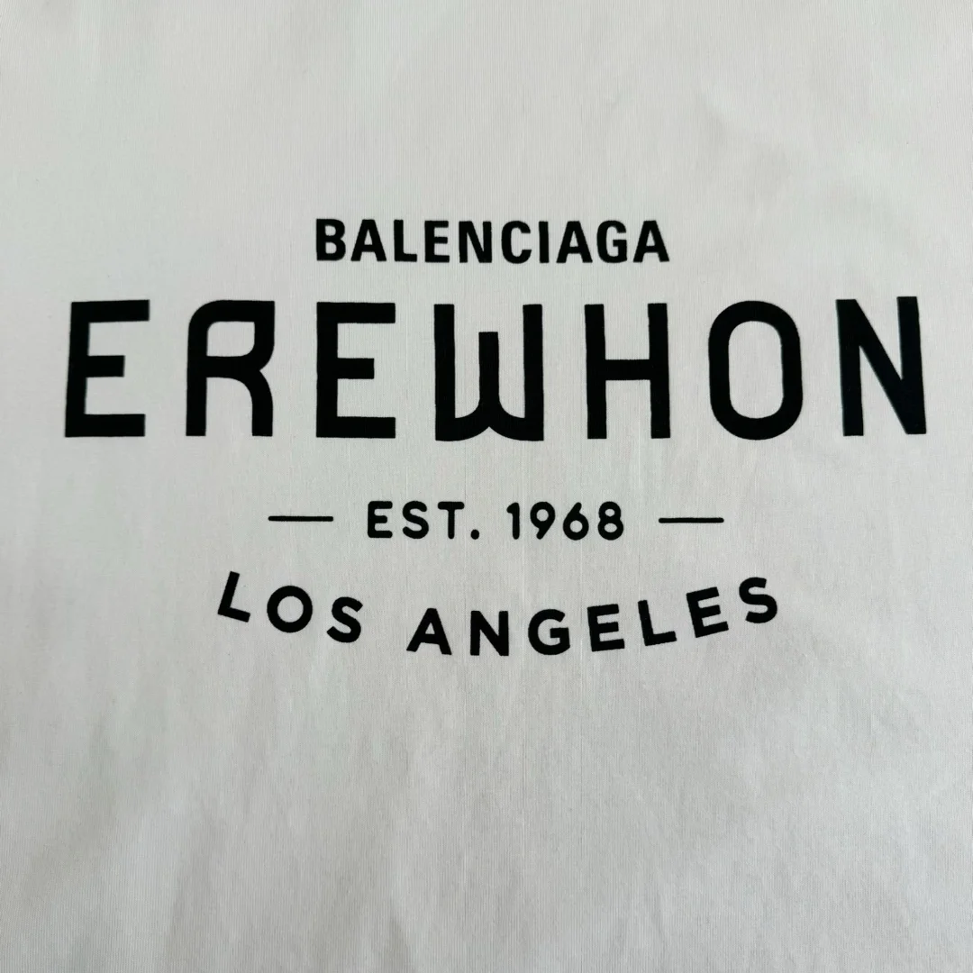 발렌시아가 x Erewhon 오버사이즈 로스 앤젤레스 티셔츠 화이트