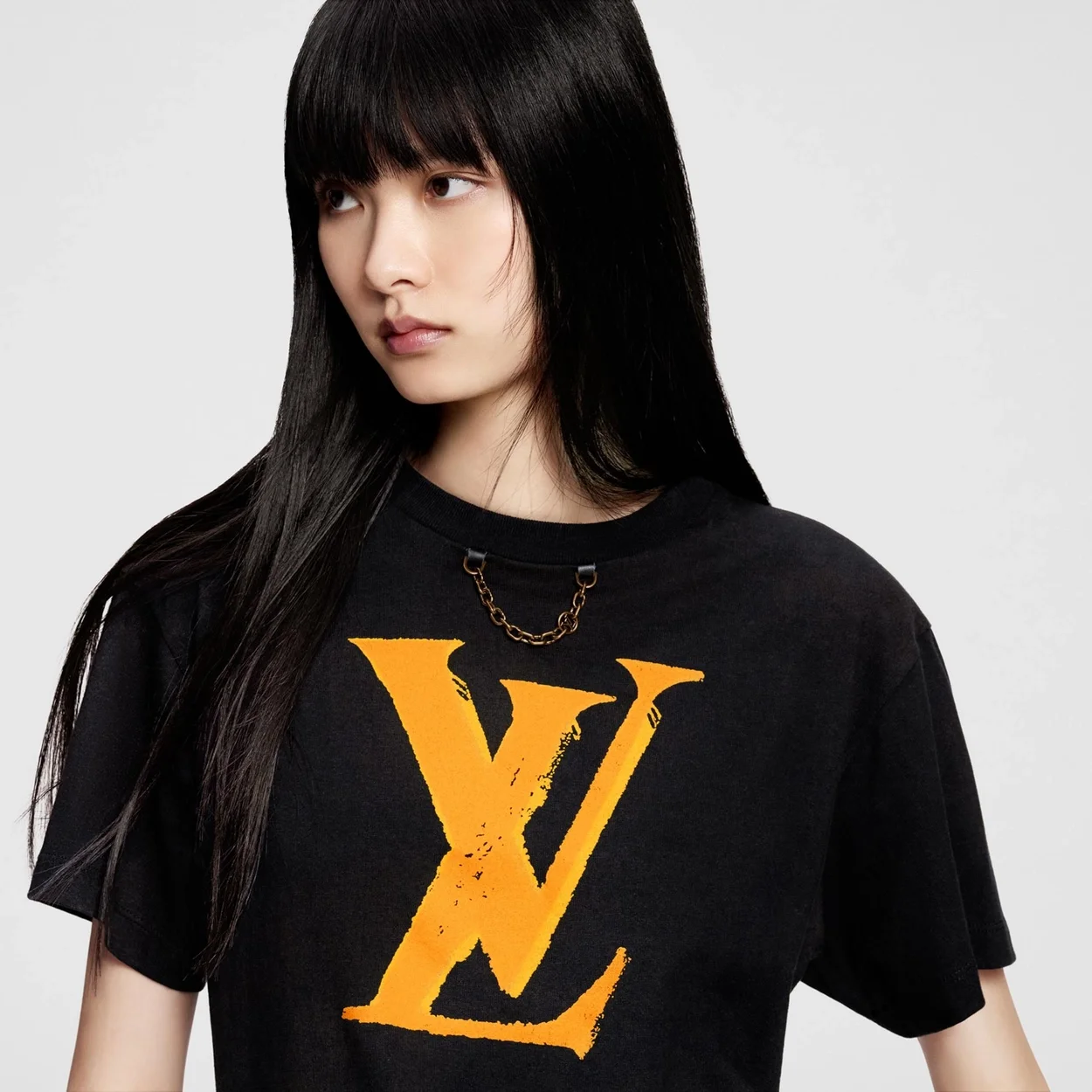 루이비통 그래픽 LV 프린트 티셔츠