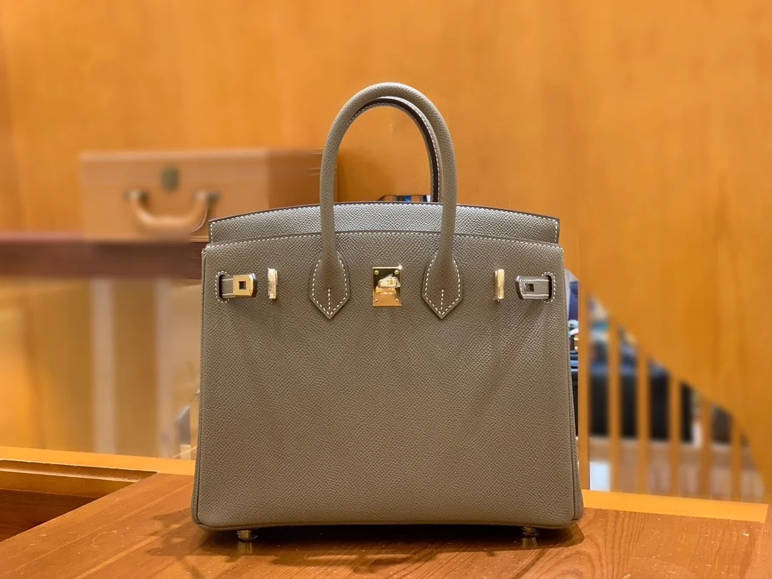 에르메스 버킨 25 르투르네 엘리펀트 그레이 골드 하드웨어 (100% HAND MADE)