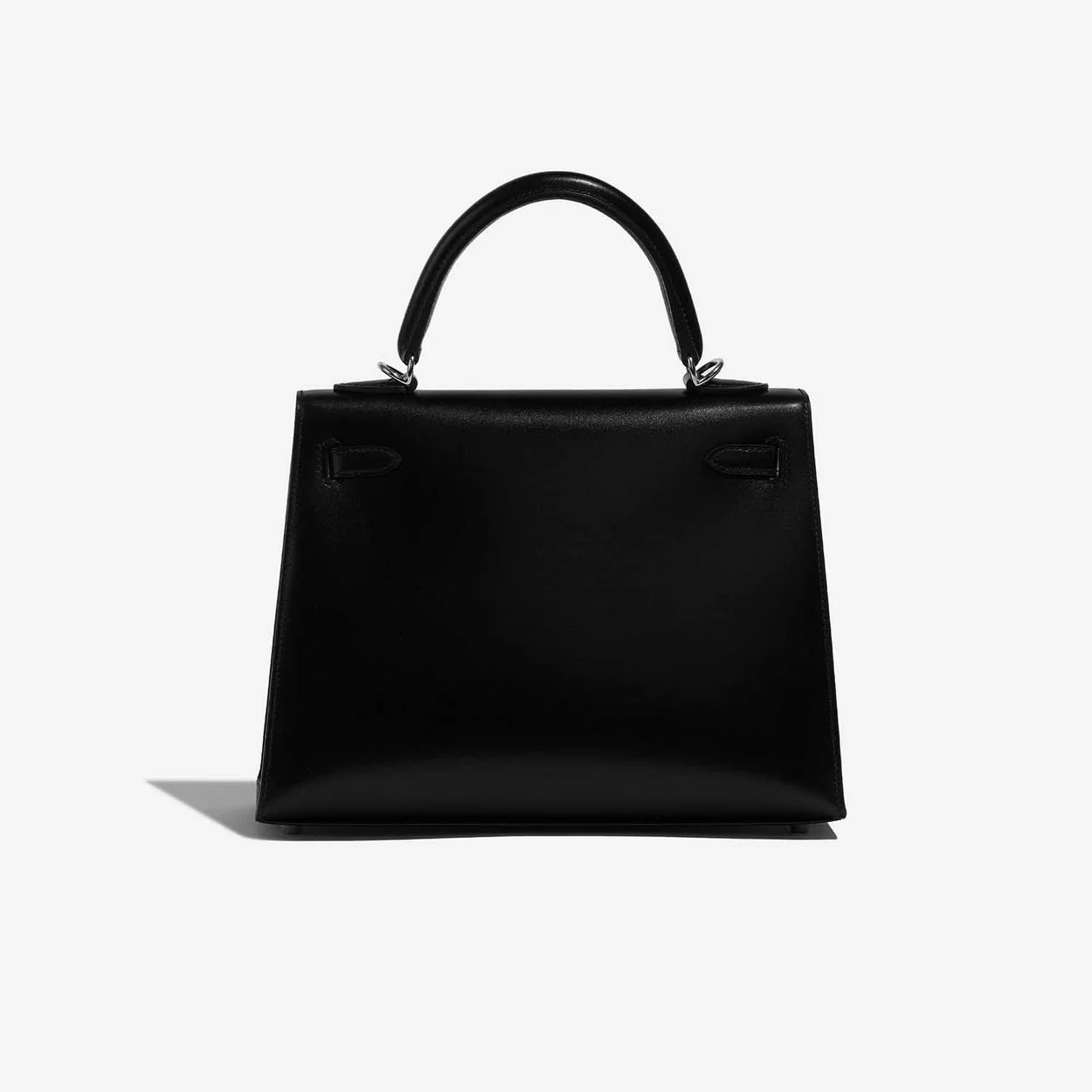 에르메스 켈리 25 셀리에 박스 블랙 실버 하드웨어 (100% HAND MADE)
