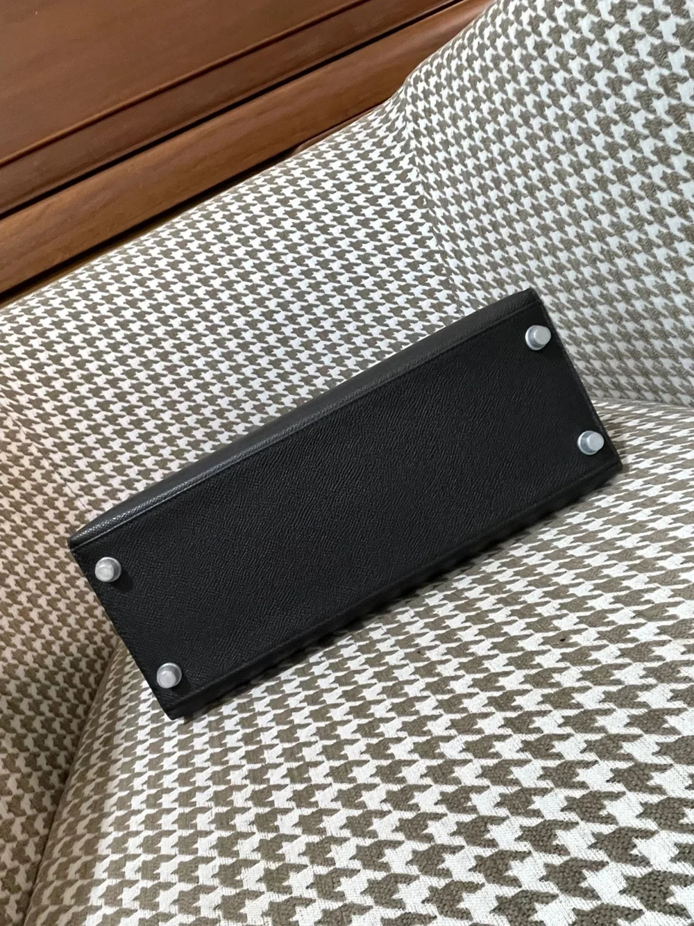 에르메스 켈리 28 셀리에 블랙 팔라듐 하드웨어 (100% HAND MADE)