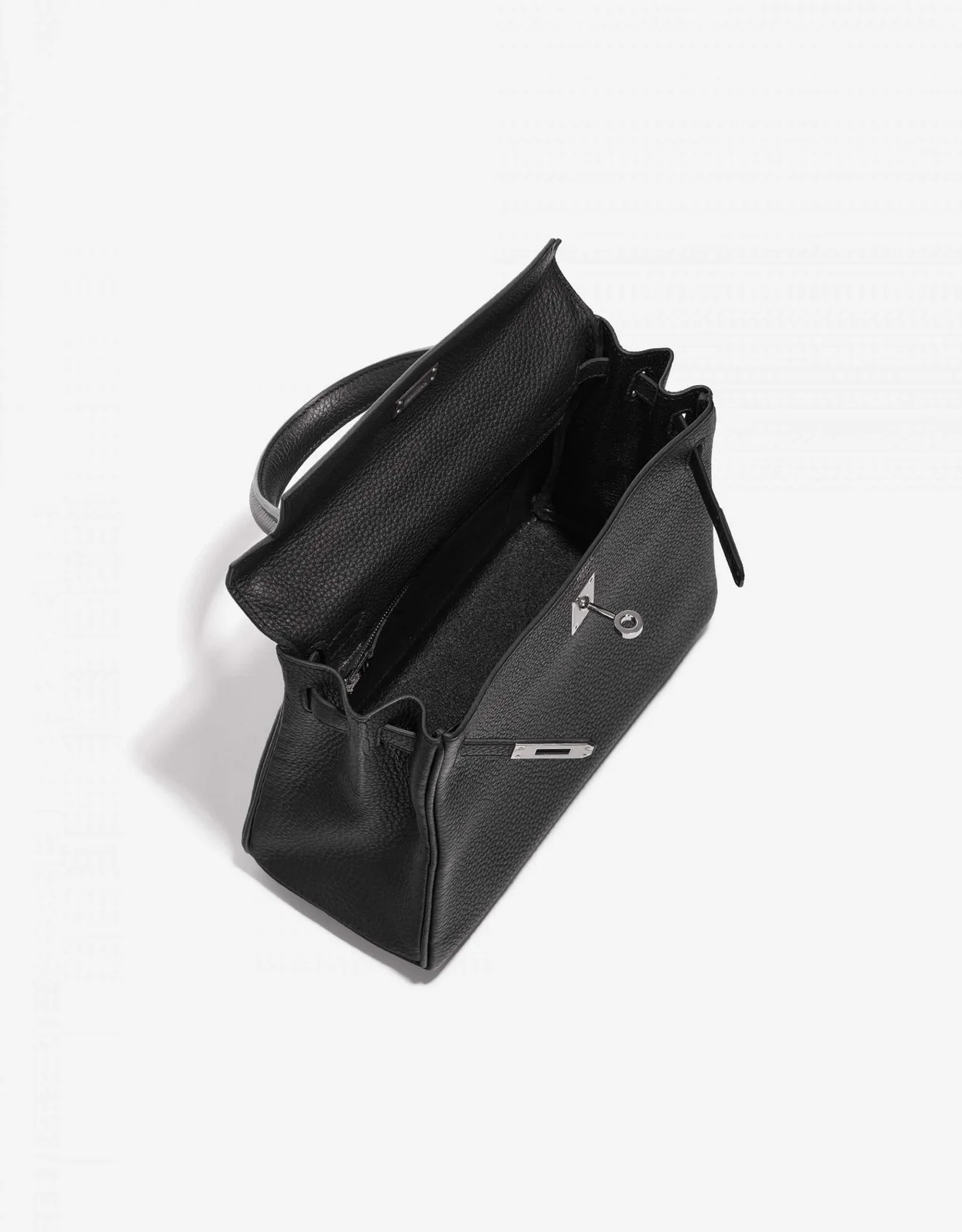 에르메스 켈리 25 르투르네 블랙 실버 하드웨어 (100% HAND MADE)